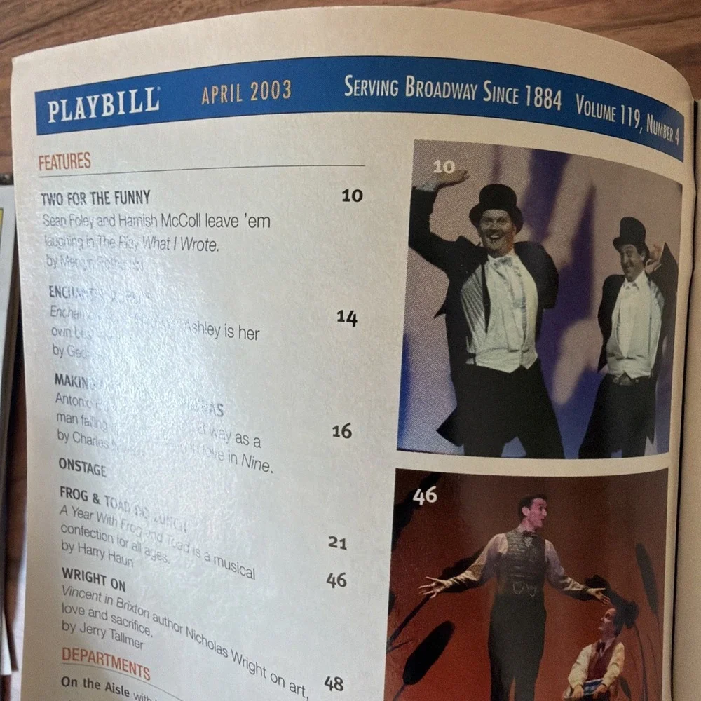 CABARET  2003 Broadway Playbill Neil‎ Patrick Harris debbie Gibson Studio 54